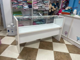 Mostrador Vitrina Blanco