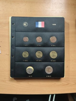Set 8 Monedas Euro Francia 1999