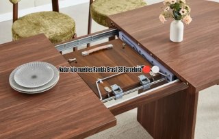 Mesa de Comedor Extensible de Madera