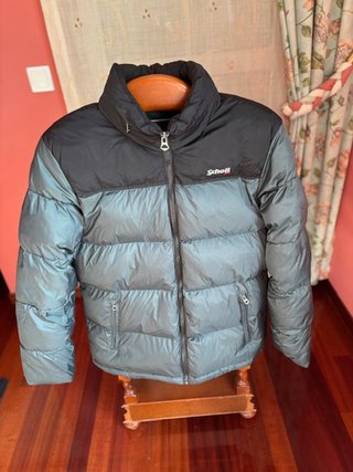 Parka de Plumas Schott Verde y Negro XL