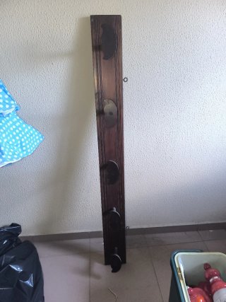 Perchero de Pared de Madera 1'25 m