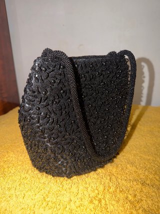 Bolso de mano de fiesta negro