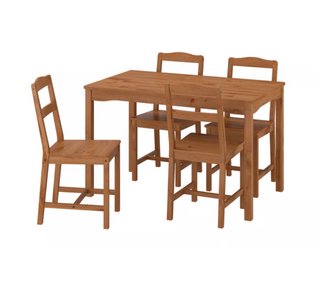 Conjunto de Mesa y 4 Sillas de Comedor
