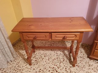 Mesa Escritorio de Madera Color Miel