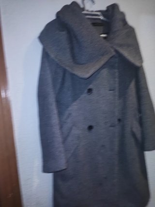 Abrigo Zara Gris Lana