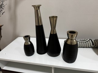 Set de 5 Jarrones Metálicos