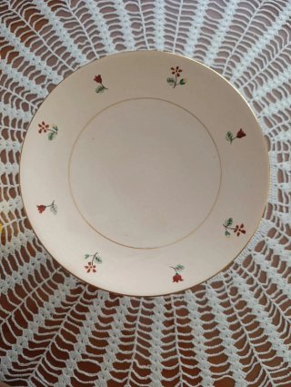 Frutero de Porcelana con Motivos Florales