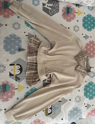 Pack de chaqueta con cuadros y chaleco rosa