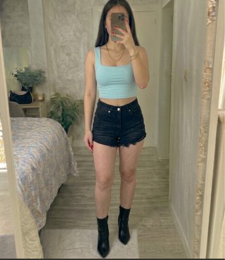 Conjunto de top y pantalones corto talla XS