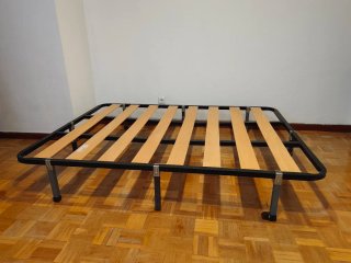 Somier de madera y metal 135x180