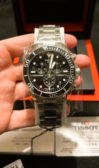 Reloj Tissot Seastar 1000 Chronograph 45mm Negro