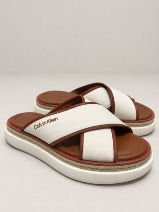 Sandalias Plataforma Calvin Klein Beige/Marrón