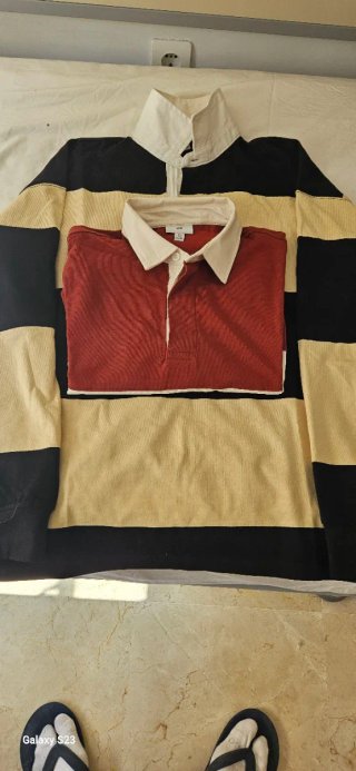 Camisa Rugby H&M Talla M y la nedra L