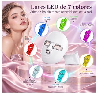Máscara LED Facial 7 Colores