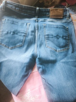 Vaqueros Zara Elásticos Tiro Alto