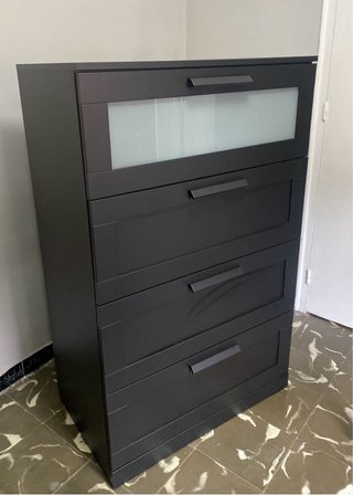 Cómoda BRIMNES IKEA de 4 cajones negra