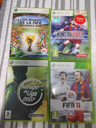 4 Juegos Xbox 360 de Fútbol