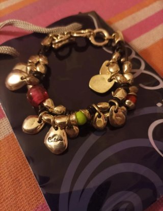 Pulsera Ciclon de Cuero y Cristales