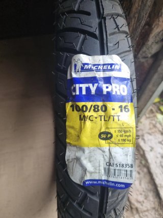Neumático Michelin City Pro 100/80-16