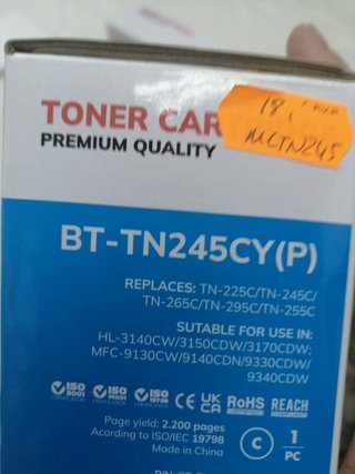 Tóner Compatible Brother TN245XL Cian