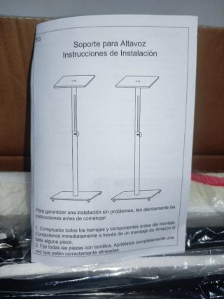 Pareja soportes para altavoces regulables (nuevos)