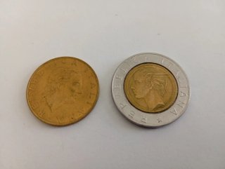 2 Monedas de Italia