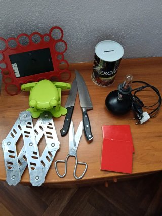 Lote de artículos de cocina y hogar