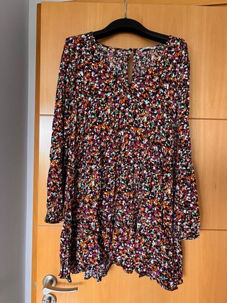 Vestido corto flores Lefties talla M