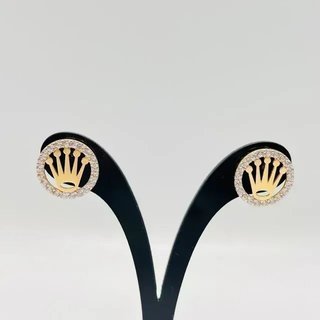 Pendientes Corona 18K Oro
