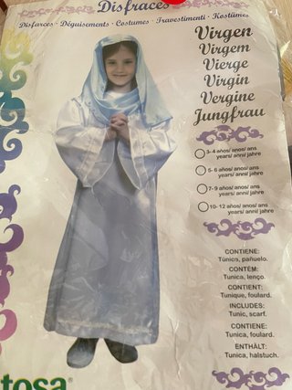 Disfraz de Virgen María