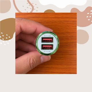 Cargador de Coche con Doble Puerto USB