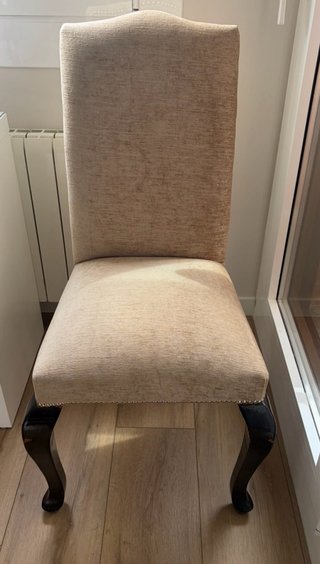 Silla Tapizada Beige