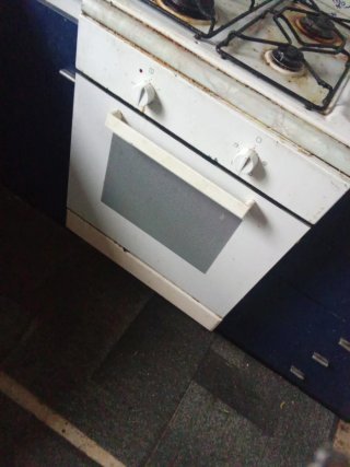 Horno con placa de gas