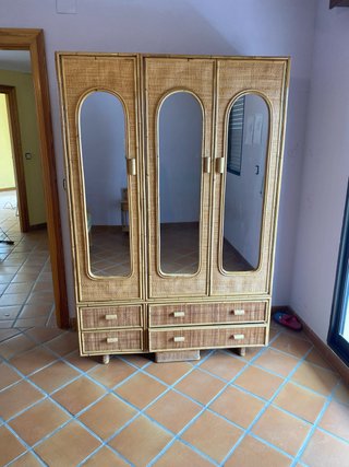 Armario de Dormitorio en Mimbre