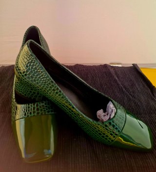 Zapatos Bajos Verdes