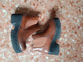 Botines Marrones con Plataforma