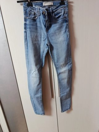 Pantalón Vaquero Pull&Bear Azul Talla S