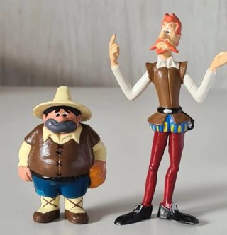 Figuras de Goma Don Quijote y Sancho Panza