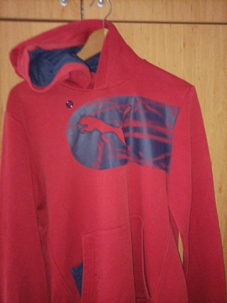 Sudadera Puma Roja con Capucha