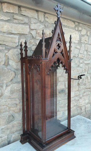 Vitrina Capilla Hornacina Antigua de Madera