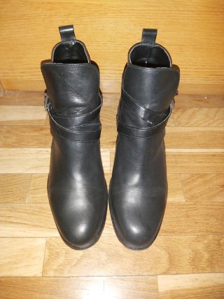 Botines de Piel Negros Talla 40