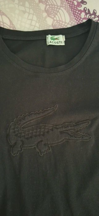 Camiseta Lacoste Negra