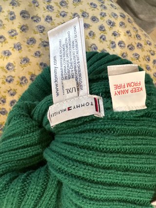 Gorro de lana Tommy Hilfiger verde