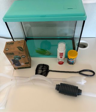 Pecera 17 Litros con Filtro y accesorios de regalo