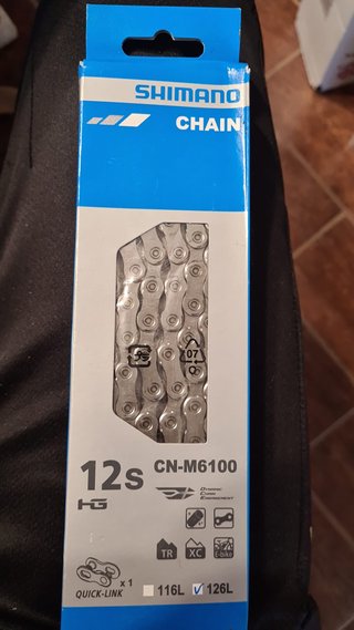 Cadena Shimano CN-M6100 12v 126 Eslabones