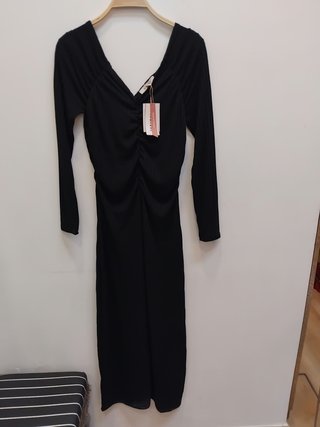 Vestido midi negro Slowlove