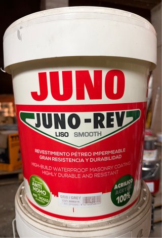 Pintura Juno-Rev Revestimiento Pétreo Gris