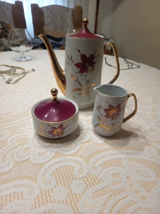 Trío de Servicio Café Vintage Capeans