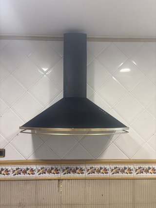 Campana Extractora Vintage Negra