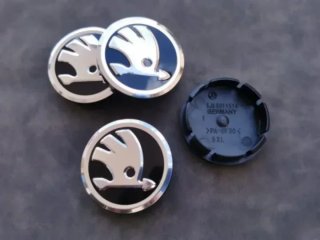 56mm Tapabujes Centro de Llantas Ruedas Skoda